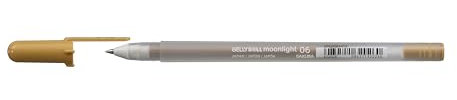 SAKURA Gelly Roll Moonlight 06 Gelstift - Gelber Ocker - Feine Spitze 0,6 mm - Leuchtend lebendige Farben - Glatte undurchsichtige Tinte - Schnell trocknend - Ideal zum Zeichnen und Doodling