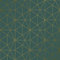 Metro Prisma geometrische Dreieck Hintergrund - Smaragd Grün und Gold - Welt der Tapete WOW037