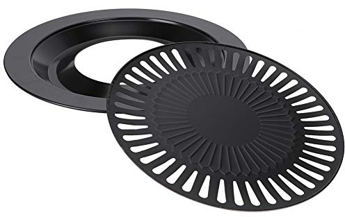 Griglia Padella Cibo Coreano Padelle Grill per Fornelli Barbecue Coreano da Tavolo Barbecue Coreano Rotondo Antiaderente Senza Fumo per Interni per Utensili da Cucina