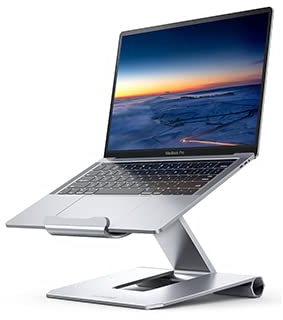 Lamicall Soporte para Portátil, Multiángulo Soporte - Plegable Universal Soporte Base para Portátil para 2020 MacBook Pro, MacBook Air, DELL, Samsung, HP, Lenovo y más 10~17 Otras Ordenadors - Plata