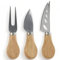 MIJOMA Käsemesser-Set aus rostfreiem Stahl mit Griffen aus Holz (3-teiliges Set)