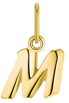Amor Motivanhänger Unisex Damen Herren Anhänger, 1,3 cm, Gold, M, Kommt in Schmuck Geschenk Box, 2013461