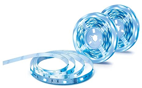 Tapo L900-10 LED Strip 2*5 M (nur ein Stromadapter enthalten), Wifi LED Streifen, 16 Mio. Farben, dimmbar, Tapo APP Steuerung, kompatibel mit Alexa & Google, kein Hub notwendig, energiesparend