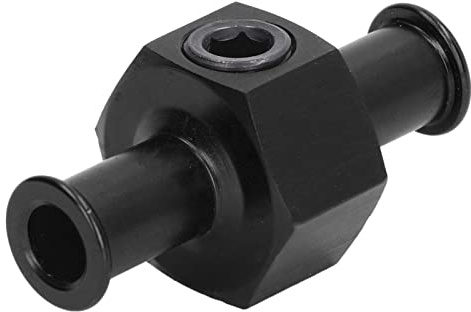 Adattatore a T per Manometro Carburante, Adattatore per Manometro Carburante a Forma di T Porta Tubo da 3/8 Pollici Raccordo NPT da 1/8 Pollici Ricambi Auto Universali(nero))