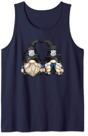 Einzigartige Polizei-Gartenzwerge für Sie oder Ihn und Polizeipaar Tank Top