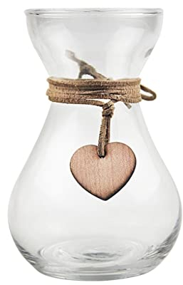 Vase en verre transparent Vases pour la décoration Vase en verre transparent pour arrangement de fleurs pour la maison élégante Petit vase Balcon Chambre Salon Vase Ornements Décoration d'intérieur Va
