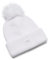 Under Armour Womens Beanies Women's ColdGear® Infrared Halftime Ribbed Pom Beanie, Wht, 1373098-100, OSFM