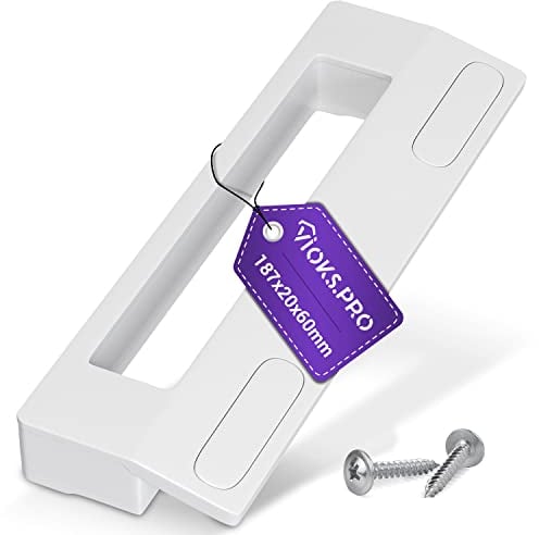 Vioks.pro Kühlschrank Griff Universal 187 mm für 90-172 mm Absand - Griff für Gefrierschrank & Set Türgriff Kühlschrank mit 2 Türgriff Schrauben