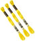 DMC - Set di 3 matasse DMC, filo da ricamo mulinato 117 MC, 100% cotone, adatto a tutte le tecniche e supporti, ideale per punto croce (GIALLO)