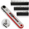 Hakkin Ratchet Screwdriver 1/4” Mini Ratchet Wrench High Torque Offset Reversible Mini Ratcheting Offset Screwdriver with 33Pcs Screwdriver Bits Set Right Angle Screwdriver for Tight Space Operation