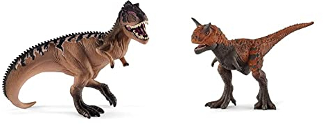 SCHLEICH 15010 Dinosaurs Giganotosaurus & 14586 Carnotaurus, für Kinder ab 5-12 Jahren, Dinosaurs - Spielfigur