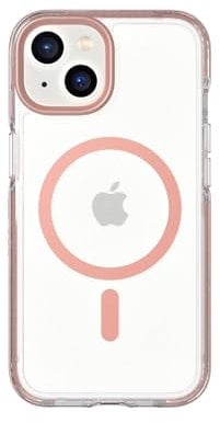 tech21 Evo Crystal Case for iPhone 14 with MagSafe - Rose Gold