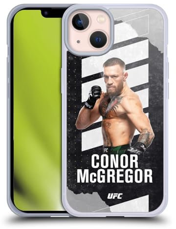 Head Case Designs Offizielle UFC Kampfkarte Conor McGregor Soft Gel Handyhülle Hülle kompatibel mit Apple iPhone 13