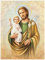 Proposte Religiose Leinwand mit Gemäldeeffekt - Holzrahmen 30 x 40 cm - Made in Italy (St. Joseph)