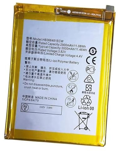 howtopfor HB366481ECW 3.82V 2900mAh Ersatz Akku Kompatibel mit P8 P9 Lite P10 Lite P20 Lite Y6 Y7 Honor 8