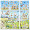 BBLIKE Fensterbilder Ostern 9 Blätter, Fenstersticker Ostern mit Hasenfamilie, Ostereier, Selbstklebend Fensteraufkleber Wiederverwendbare Fensterdekoration für Osterdeko kinderzimmer Party Zubehör
