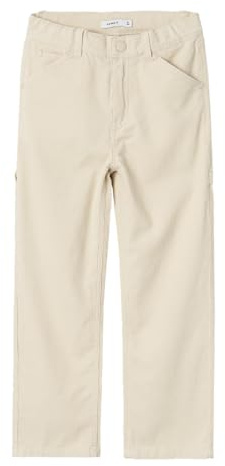 NAME IT NKMRYAN Straight Cord Pant 2618-CY N, Pantaloni di Stoffa Bambino, Summer Sand,