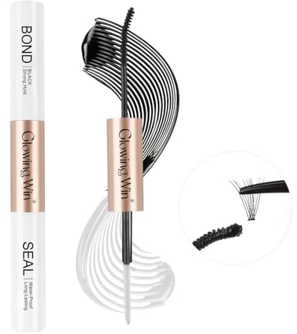 Glowing Win Wimpernkleber 2 in 1 Bond and Seal Lash Glue für Cluster Wimpernverlängerung Wimpern Kleber Eyelash Extension Glue Wasserdicht