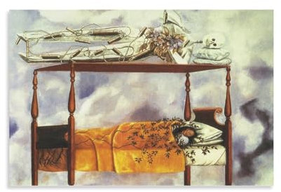 Magdalena Carmen Frida Kahlo Y Calderón Poster Dream(bed) (1940), Gemälde auf Leinwand, Wandkunst, Poster, Rollbild, Wanddekoration, Heimposter, 30 x 45 cm