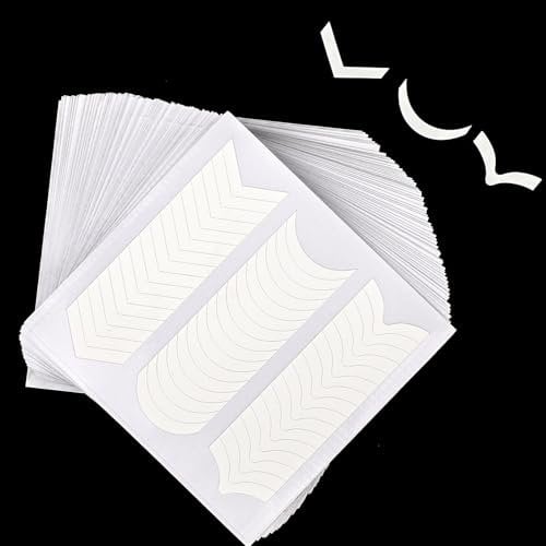 3168 Pcs French Tip Stickers Stencils Nail Tip Guides Template 66 Sheets French Manicure Guides Strips Template, Adhesive for DIY Manicure Decorations (3 Styles)