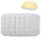 Lot de 6 porte-savon en luffa - Pour savon solide - En PVC bio - Coussin en luffa naturel - Pour porte-savon - Accessoire de douche, salle de bain, cuisine