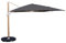 Bonussi Ombrellone da Giardino Decentrato 3x4m Roma Wood Nero