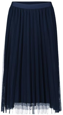 Cartoon Damen Plisseerock mit offenem Saum 44, Dunkelblau