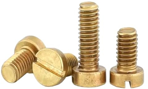 Vis à métaux à tête plate fendue en laiton M2-M8, M8x30mm (2 pièces)
