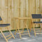 LVHUIDEH Gartentisch Klappbar 55x55x75 cm Bambus