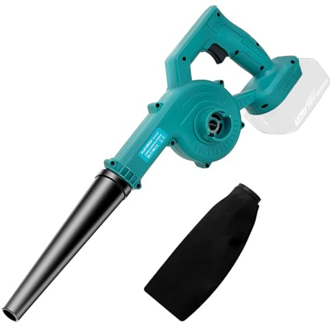 Bohemen Laubbläser und Laubsauger für 18V Akku, Gartenlaubsauger, Leistungsstarke Elektrische Gebläse für die Rasenpflege zu Hause, Terrasse, Garagen, Staub, Schneefräse(Ohne Akku)