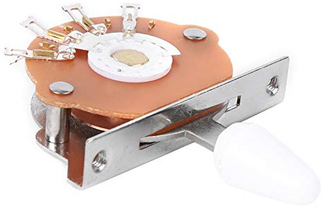 Acouto 5-Wege-E-Gitarre aus Metall und Kunststoff mit Schrauben, Zubehör für Musikinstrumente, Weiße Liebhaber, mit Installiertem 5-Wege-Schalter für E-Gitarre, Schalter, für -, (WHITE)