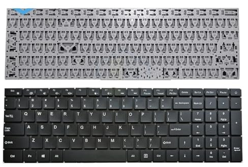 BAIYUOZ Clavier d'ordinateur Portable rétro-éclairé Anglais américain pour IPSON MAXBOOK P1X P1X8GBJ42 Noir(US no Backlit)