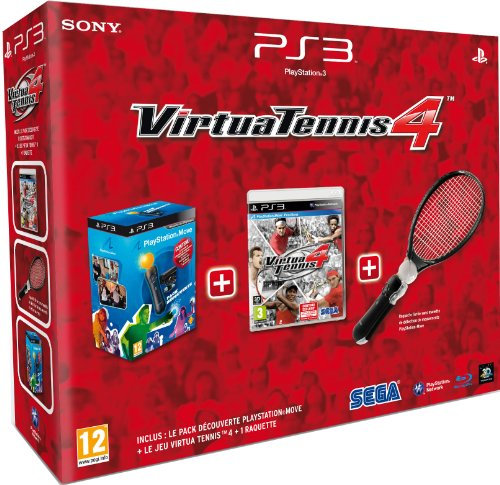 Pack Découverte PS Move + Virtua Tennis 4 + Raquette