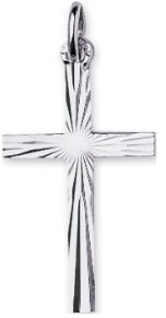 Anhänger – Kreuz – Weißgold 750/1000