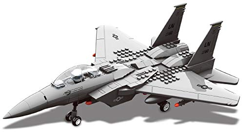 Top Race Ensemble de blocs de jeu de blocs de construction, avions et avions de chasse F15, emboîtés l'un dans l'autre