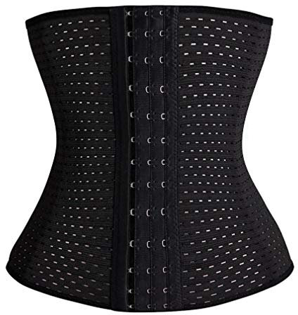 Everbellus Femme Corset Minceur Lingerie Gaine Ventre Plat Serre Taille Noir Small