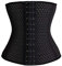 Everbellus Corset Fajas Reductoras Cinturon Formación Cincher Transpirable para Mujer - Negro - Small