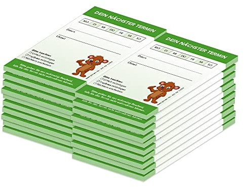 PRICARO Terminblock für Kinderärzte (20er Pack)