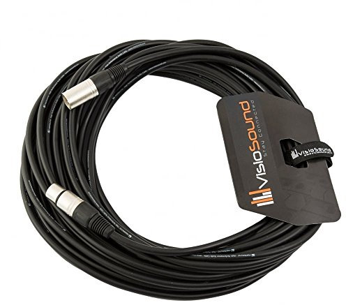 Male to Female XLR Mic Lead/Balanced Microphone/Mic Patch Cable / 7 Colours 15m Black