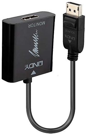 LINDY Convertisseur Actif DisplayPort 1.2 vers HDMI 18G Noir 41068
