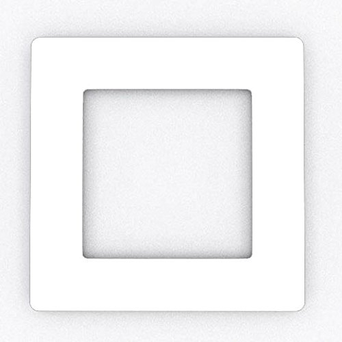 Focus Plastics Single Light Switch Socket Coloured Acrylic Surround Finger Plate - Huge Colour Choice (White)