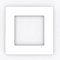 Focus Plastics Single Light Switch Socket Coloured Acrylic Surround Finger Plate - Huge Colour Choice (White)