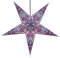 GURU SHOP Faltbarer Advents Leucht Papierstern, Weihnachtsstern 60 cm - Alaska Violett, Papiersterne 60 cm