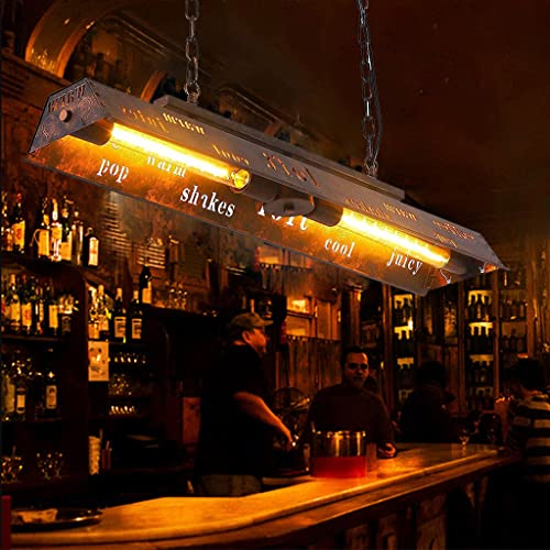 A.1.Coo Vintage Pendellampe Retro Pendelleuchte Hängeleuchte Eisen-Stil Kronleuchter Metall Hängelampe Leuchte industrielle, für Wohnzimmer Esszimmer Restaurant Keller Untergeschoss Bar