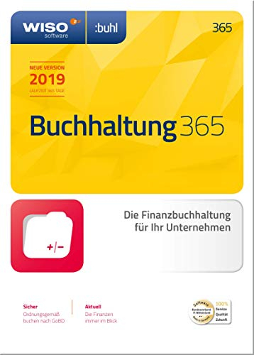 WISO Buchhaltung 365 (aktuelle Version 2019) Zeitsparend, rechtskonform und professionell | 2019 | PC | PC Aktivierungscode per Email