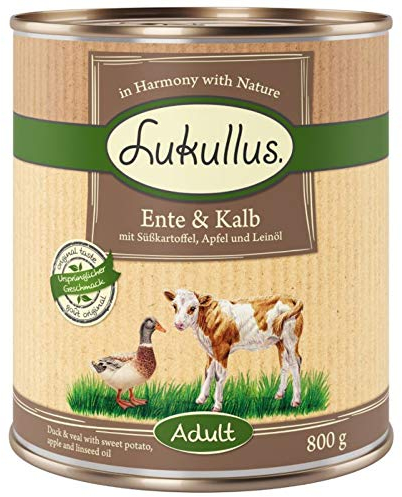 Lukullus Sparpack 24 x 800 g – Ente & Kalb