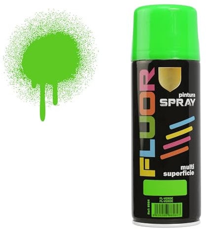 H HANSEL HOME Pintura Spray Verde Fluorescente 400 Ml
