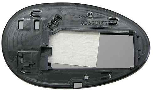 Cristal placa espejo retrovisor 45 2000