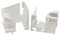 Dwaro.® Schüco Entonnoir pour rails de volet roulant en plastique - Blanc