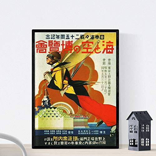 Nacnic Vintage Poster Vintage Poster Asien. Japanische Piloten. A3 Größe